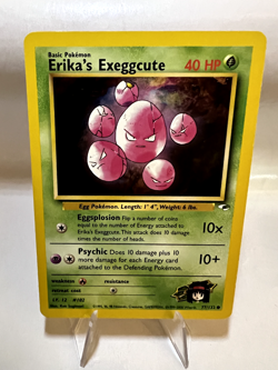 Erika's Exeggcute Pokemon Card English 1999 Vintage 77/132 Excellent Gym Heroes - Image 1