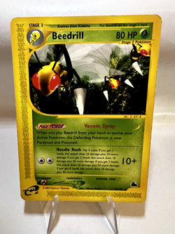 Beedrill Rare Pokemon Card English 1999 Vintage 5/144 Lightly Played Skyridge - Image 1