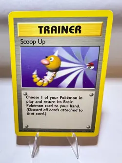 Scoop Up Rare Vintage Pokemon Card English Very Good Base Set - Image 1