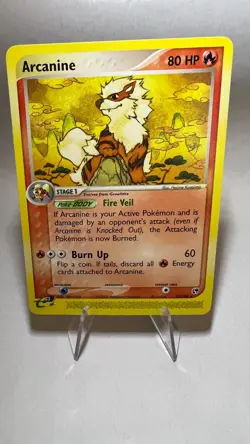 Arcanine English Rare Vintage Pokemon Card EX Sandstorm Excellent - Image 1