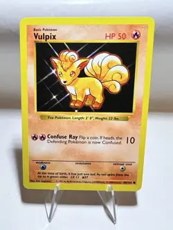 Vulpix Shadowless Vintage Pokemon Card English Excellent Base Set - Image 1