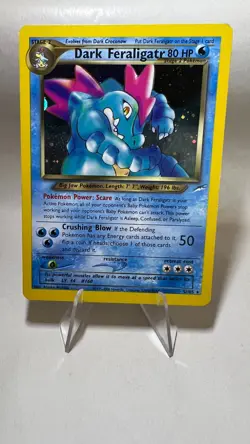 Dark Ferligatr English Rare Holo Vintage Pokemon Card Neo Destiny Very Good - Image 1