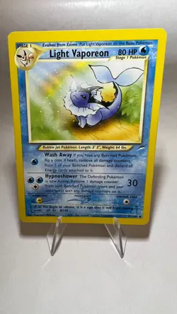 Light Vaporeon English Vintage Pokemon Card Neo Destiny Excellent - Image 1