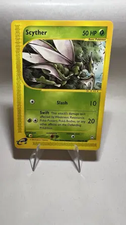 Scyther English Vintage Pokemon Card Aquapolis Excellent - Image 1