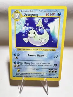 Dewgong Shadowless Pokemon Card English Vintage Very Good Base Set - Image 1