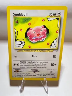 Snubbull Vintage Pokemon Card English Excellent Neo Revelation - Image 1