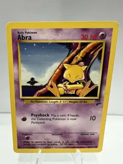 Abra Pokemon Card English 1999 Vintage 65/130 Very Good Base Set 2 - Image 1