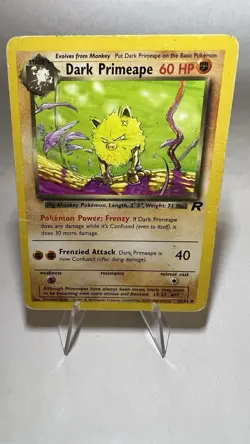 Dark Primeape Pokemon Card English 1999 Vintage 43/82 Good Team Rocket - Image 1
