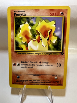 Ponyta Pokemon Card English 1999 Vintage 64/82 Good Team Rocket - Image 1