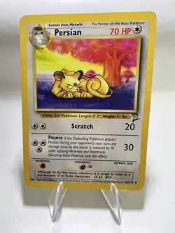 Persian Vintage Pokemon Card English Good Base Set 2 - Image 1