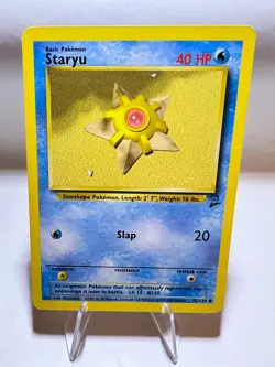Staryu Vintage Pokemon Card English Very Good Base Set 2 - Image 1