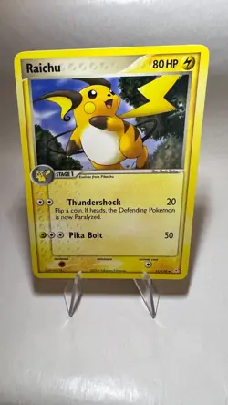 Raichu English Vintage Pokemon Card EX Holon Phantoms Excellent - Image 1