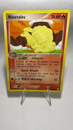 Ninetales English Rare Vintage Pokemon Card EX Hidden Legends Excellent - Image 1