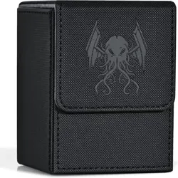 Card Deck Box for MTG Yugioh TCG Holds 100+ Sleeved Cards with Dividers - Image 1