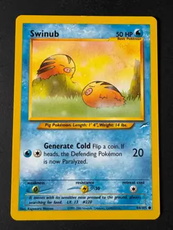 Swinub Pokemon Common Card Neo Destiny Set - 84/105 - Image 1