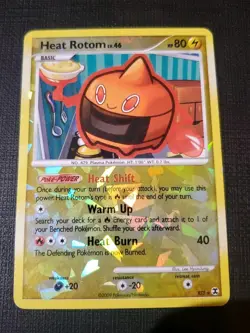 Heat Rotom RT3 Rising Rivals Ultra Rare Reverse Holo Cracked Ice Pokemon Card - Image 1