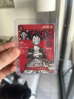 Monkey D. Luffy Magazine Promo ST21-014 Japanese One Piece Card (Creased, read) - Image 1