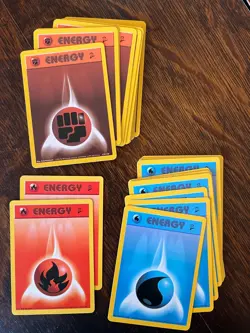 Lot of 35 Second Edition Pokemon TCG Energy Cards - Image 1