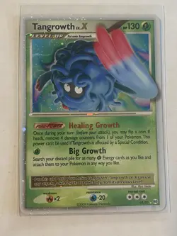 Pokemon TCG Tangrowth LV.X Arceus Holo Rare Card 99/99 - Image 1