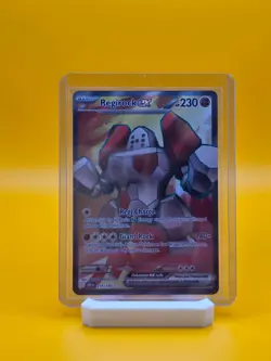 Pokemon TCG Regirock EX Destined Rivals Full Art Card 214/182 Near Mint - Image 1