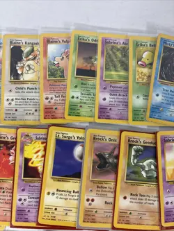 Lot of 69 WOTC Pokemon Gym Hero’s Cards Non Holo MP-HP LOOK AT PICTURES - Image 3