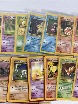 Lot of 69 WOTC Pokemon Gym Hero’s Cards Non Holo MP-HP LOOK AT PICTURES - Image 4