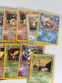 Lot of 69 WOTC Pokemon Gym Hero’s Cards Non Holo MP-HP LOOK AT PICTURES - Image 5