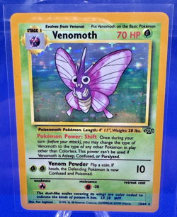 Pokemon TCG Venomoth Holo Unlimited Rare Card 13/64 Jungle Base Set WOTC - Image 3