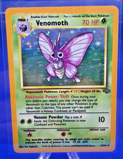 Pokemon TCG Venomoth Holo Unlimited Rare Card 13/64 Jungle Base Set WOTC - Image 5
