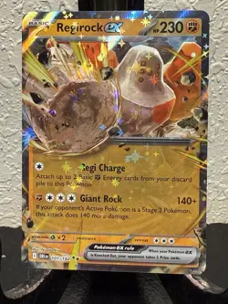 Pokemon TCG Regirock EX 101/182 Destined Rivals Rare Card NM/M Condition - Image 1