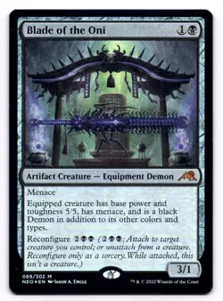 Blade of the Oni LP Kamigawa: Neon Dynasty 89/302 MTG Magic: The Gathering Foil - Image 1