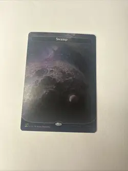 Swamp (493) (Borderless) (Galaxy Foil) Unfinity Foil - Image 1