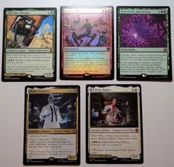 MTG Spider-Man, 5 Lot, Miles Morales, Peter Parker, Mister Negative, Spider Ver - Image 1