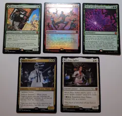MTG Spider-Man, 5 Lot, Miles Morales, Peter Parker, Mister Negative, Spider Ver - Image 3