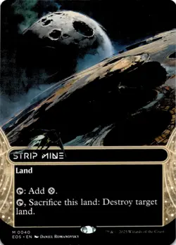 MTG Strip Mine (0040) (Borderless) Normal NM Edge of Eternities: Stellar Sights - Image 1