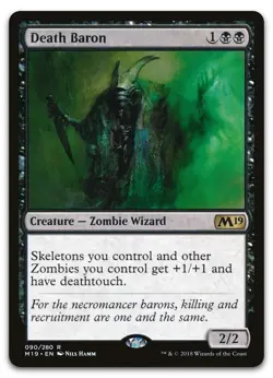 1x Death Baron #90 (NM) Core Set 2019 M19 Magic MTG - Image 1