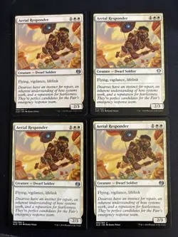4x Aerial Responder (002) Kaladesh LP MTG Magic the Gathering x4 Playset MKE - Image 1