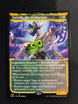 MTG - Satsuki, the Living Lore (Showcase) Kamigawa: Neon Dynasty - Image 1