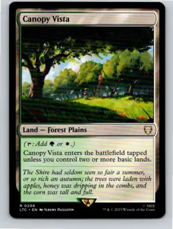 Magic the Gathering Canopy Vista Lord of the Rings Commander MTG Free Shipping - Image 1