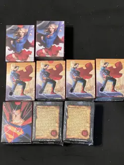 Lot Of 9 Dragon Shield Sleeves: Brushed Art - Superman Girl Standard Size 100ct - Image 2