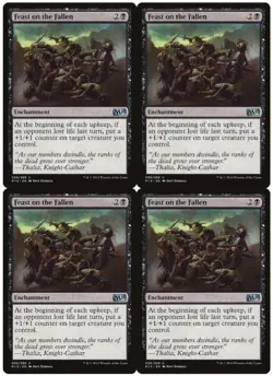 MTG Feast on the Fallen x4 Magic 2015 M15 Uncommon NM Playset - Image 1