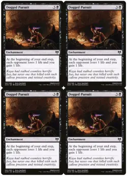 MTG Dogged Pursuit x4 Kaldheim Common NM Playset - Image 1