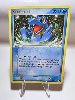 Karnimani Vintage Pokemon Karte Deutsch Exzellent EX Verborgene Machte - Image 1
