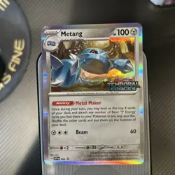 Metang - SVP090 - Black Star Promo Temporal Forces Stamp - Pokemon TCG - Image 1