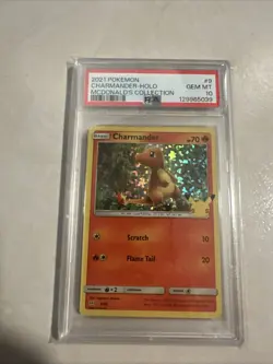 2021 Pokemon Charmander Holo McDonald's 25th Anniversary Collection PSA 10 - Image 1