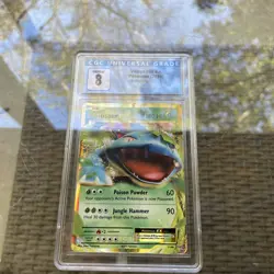 2016 Pokemon XY Evolutions 1/108 FA M Venusaur EX CGC 8 NM Mint - Image 1