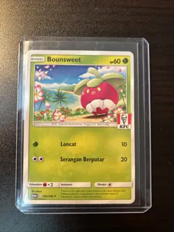 Bounsweet Pokemon 180/SM-P KFC Indonesian Chaki Kids Promo 2021 *CCGHouse* - Image 1