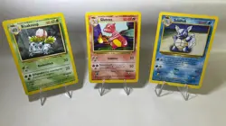 Bisaknosp Glutexo Schillok Pokemon Karten Set Deutsch Vintage Basis Set Sehr Gut - Image 1