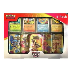 Pokemon Scarlet & Violet 151 Mini Tins 5 Pack Sealed Costco Bundle Box - Image 1
