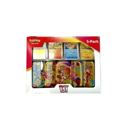 Pokemon Scarlet & Violet 151 Mini Tins 5 Pack Sealed Costco Bundle Box - Image 2